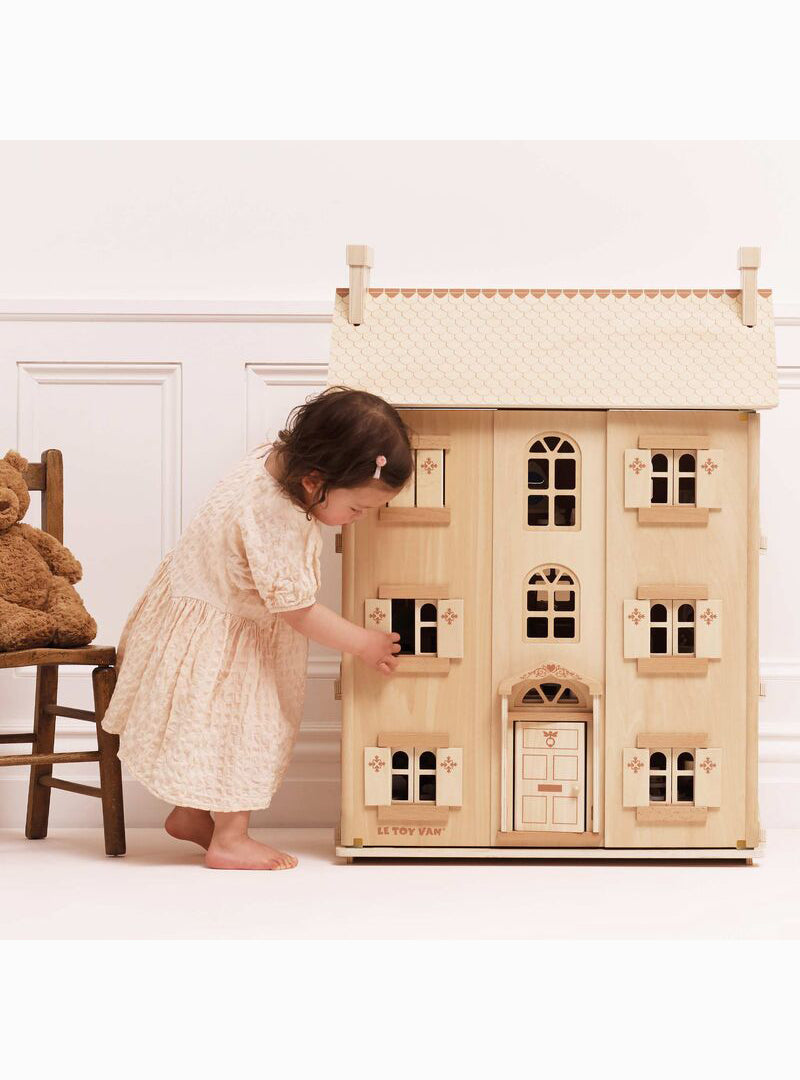 Natural Wooden Large Doll House