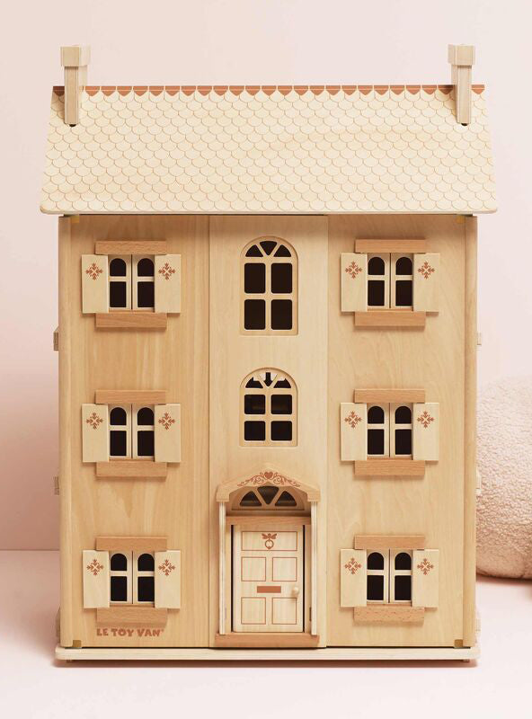 Natural Wooden Large Doll House