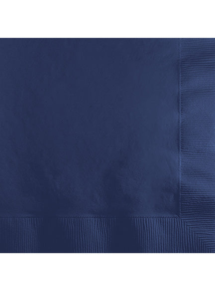 Navy Blue 50 Pack Beverage Napkins – Main Image