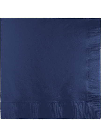 Navy Blue 50 Pack Lunch Napkins – Main Image