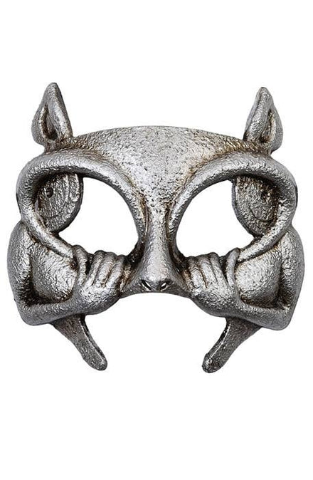 Half Face Gargoyle Platinum Halloween And Masquerade Mask