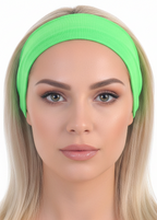 Image of Neon Green 1980s Sweatband Costume Accessory - main image