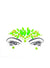 Image of Stick-On Neon Green UV Reactive Festival Face Jewels