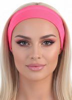 Image of Neon Pink 1980s Sweatband Costume Accessory - main image