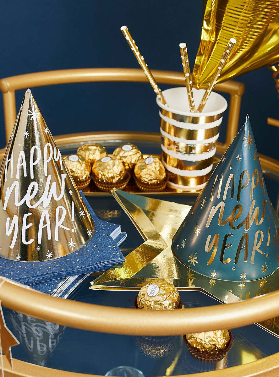 New Years Eve Cone Party Hats Pack Of - Alternate Image 2