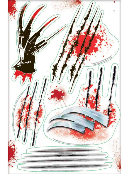 Image of Freddy Krueger Slashes Halloween Vinyl Wall Stickers