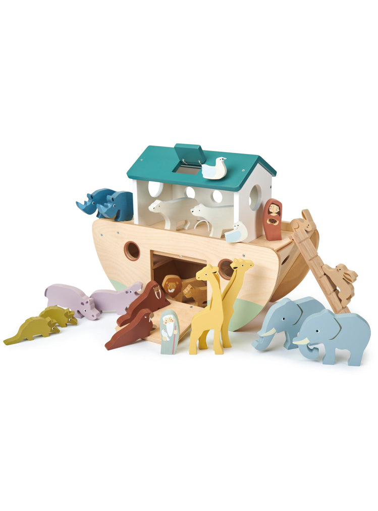 Noahs Wooden Ark Childrens Pretend Toy Set - Alternate Image 2