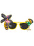 Image of Novelty Hawaiian Flamingo and Margarita Costume Glasses