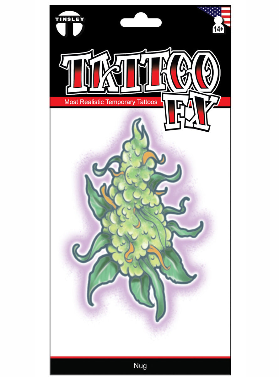 Nug Bud Realistic Temporary Tattoo - Main Image