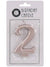 Image of Rose Gold 9cm Number 2 Birthday Candle