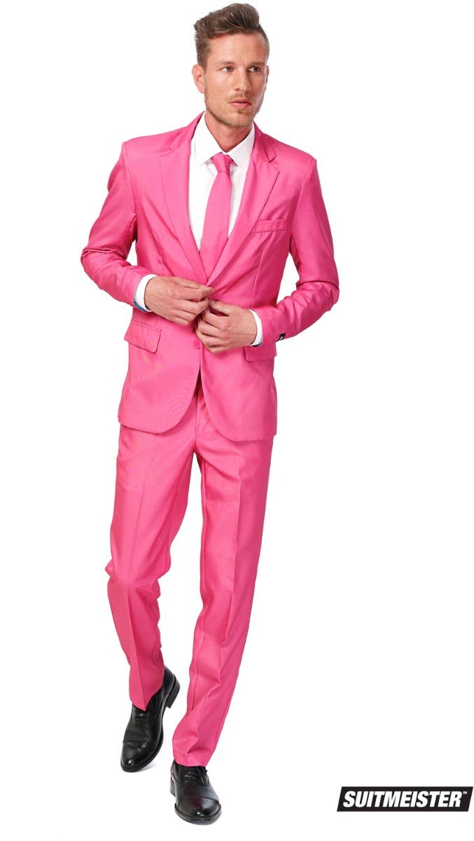 Men's Pink Novelty Suitmeister Oppo Suit Main Image