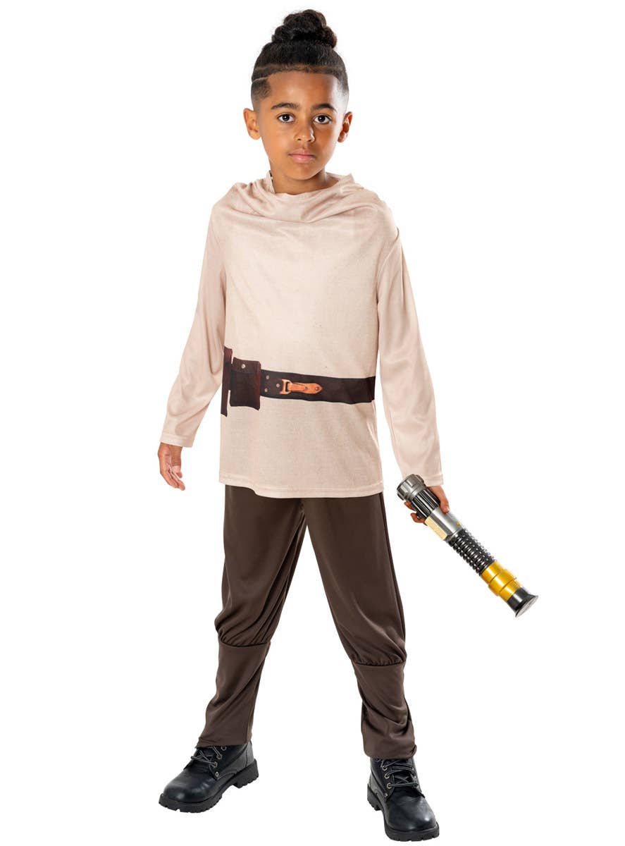 Image of Obi Wan Boys Licensed Star Wars Jedi Costume