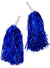 Blue Metallic Tinsel Costume Pom Poms