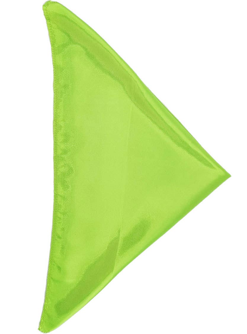 Green Satin Square Costume Bandanna