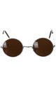 Image of Groovy Round Tinted Lens Hippie Costume Glasses - Main Photo