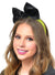 Neon Green 1980's Black Satin Bow on Lace Headband
