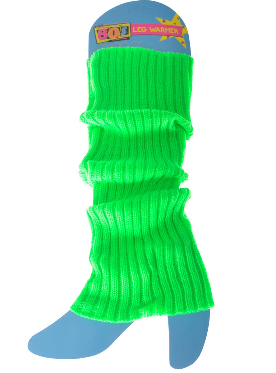 Neon Green 1980s Leg Warmer Costume Accessory