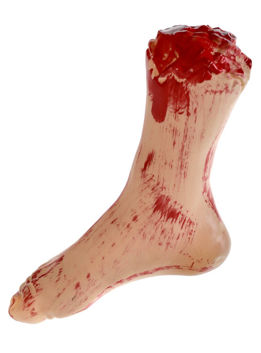 Image of Bloody Severed Foot Halloween Haunted House Prop