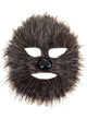 Dark Brown Faux Fur Werewolf Mask