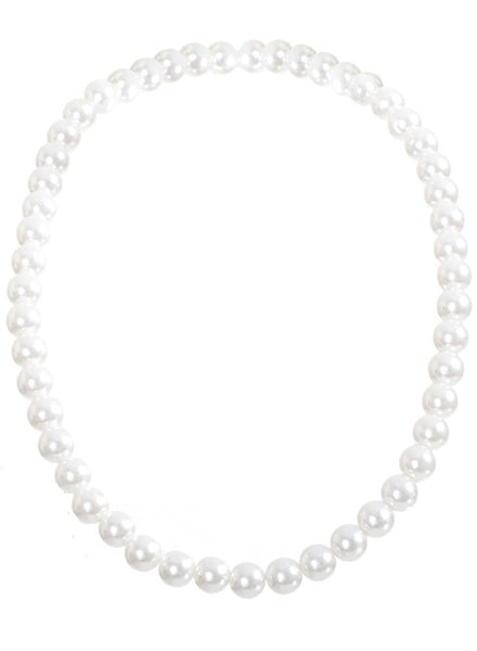 White Pearl Costume Necklace