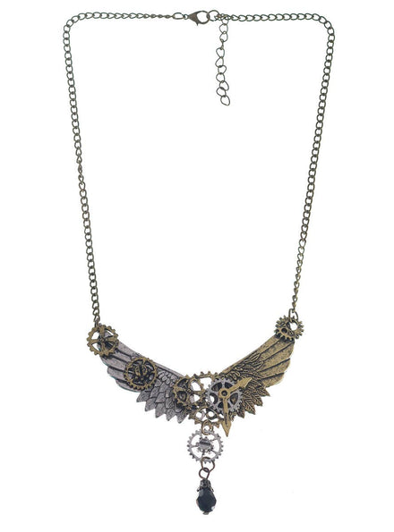 Steampunk Winged Costume Necklace - Main Image