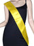 Yellow Satin Basic Costume Sash