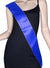 Blue Satin Basic Costume Sash