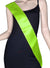 Green Satin Basic Costume Sash