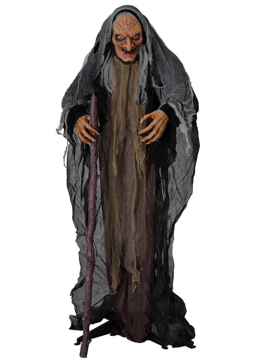 Evil Old Hag Sound, Movement and Lights Halloween Decoration Alternate Image