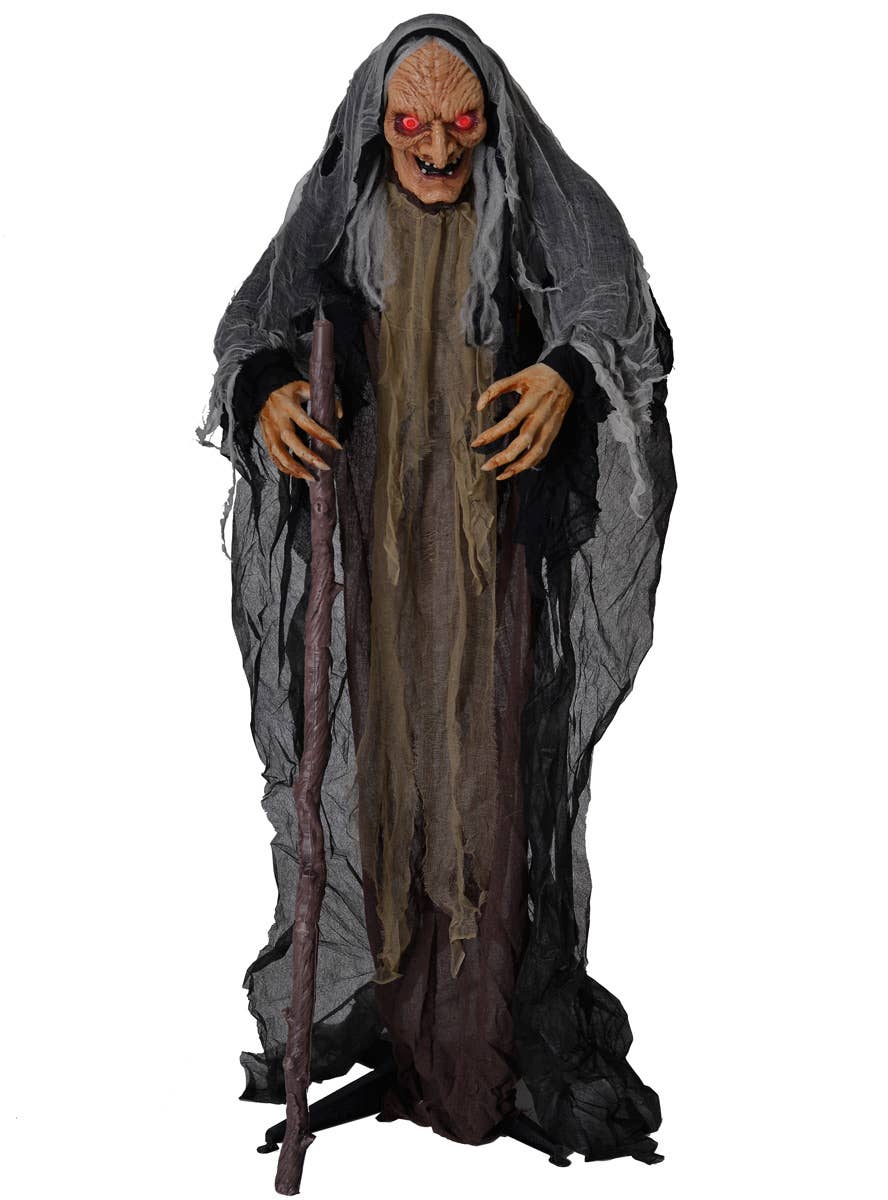 Evil Old Hag Sound, Movement and Lights Halloween Decoration Main Image