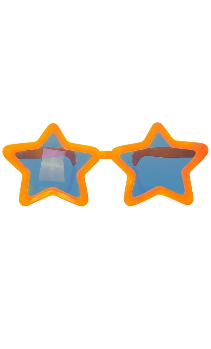 Novelty Orange Star Sunglasses Costume Accessory - main image