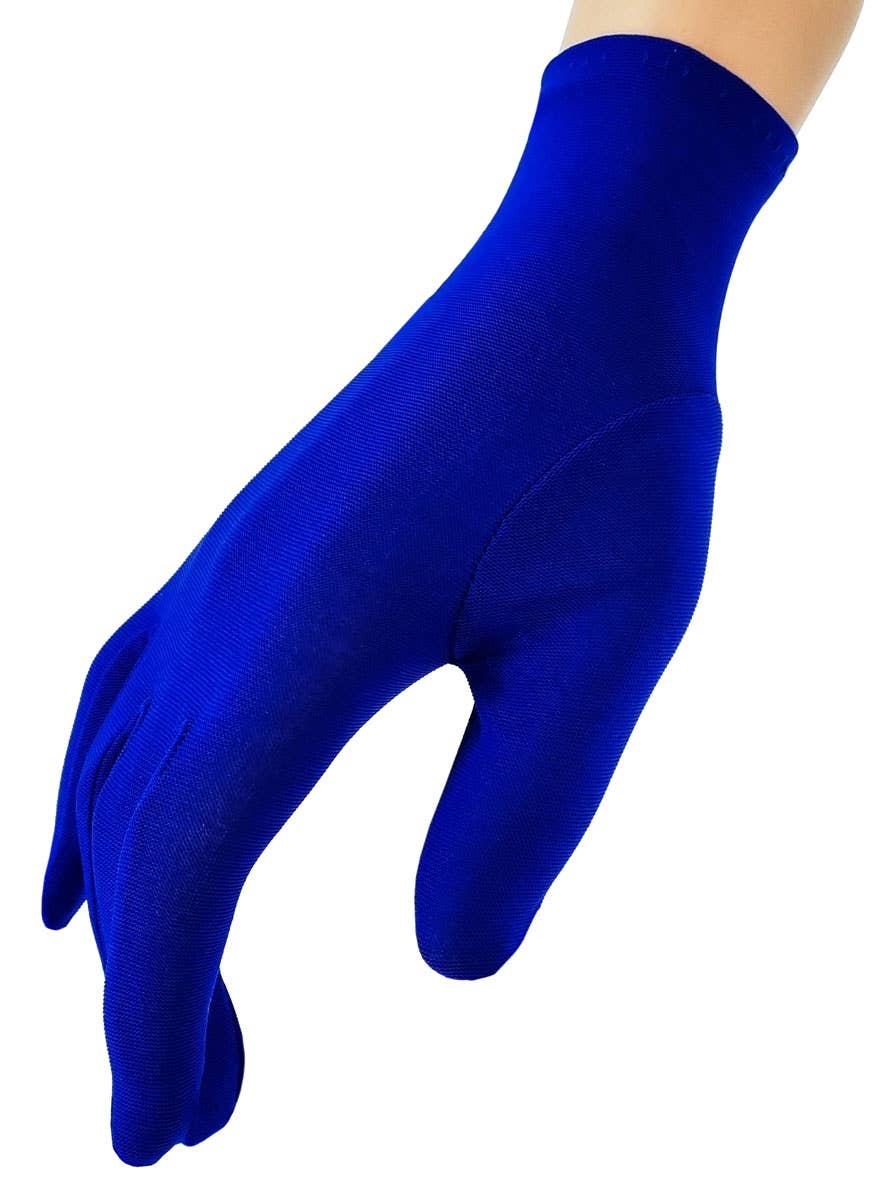 Short Wrist Length Blue Costume Gloves Short Blue Gloves For Adults short-wrist-length-blue-costume-gloves-short-blue-gloves-for-adults
