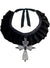 Black Velvet Halloween Choker with Silver Cross