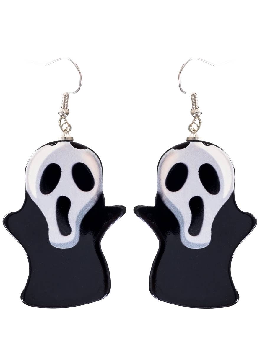 Scream Inspired Ghostface Halloween Costume Earrings