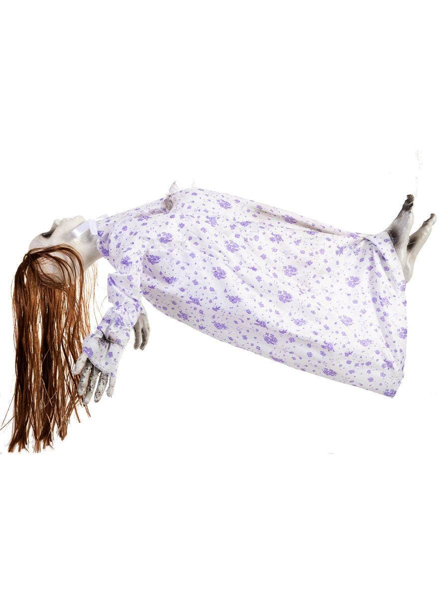 Animated Levitating Possessed Girl Halloween Decoration 
