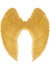 Gold Metallic Angel Wings with Mock Feathers