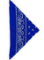 Blue Bandanna Costume Accessory with Paisley Print