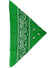 Green Bandanna Costume Accessory with Paisley Print