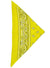 Yellow Bandanna Costume Accessory with Paisley Print