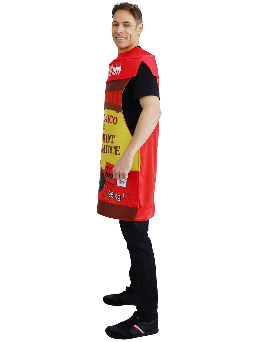 Old Mexico Hot Taco Sauce Novelty Adults Costume - Side Image
