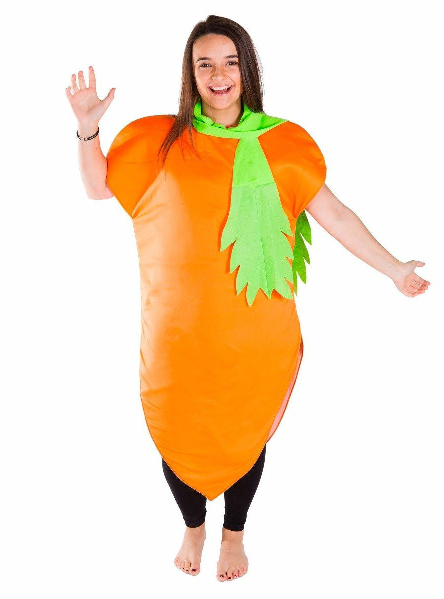 Orange Carrot Novelty Adults Food Costume - Main Image