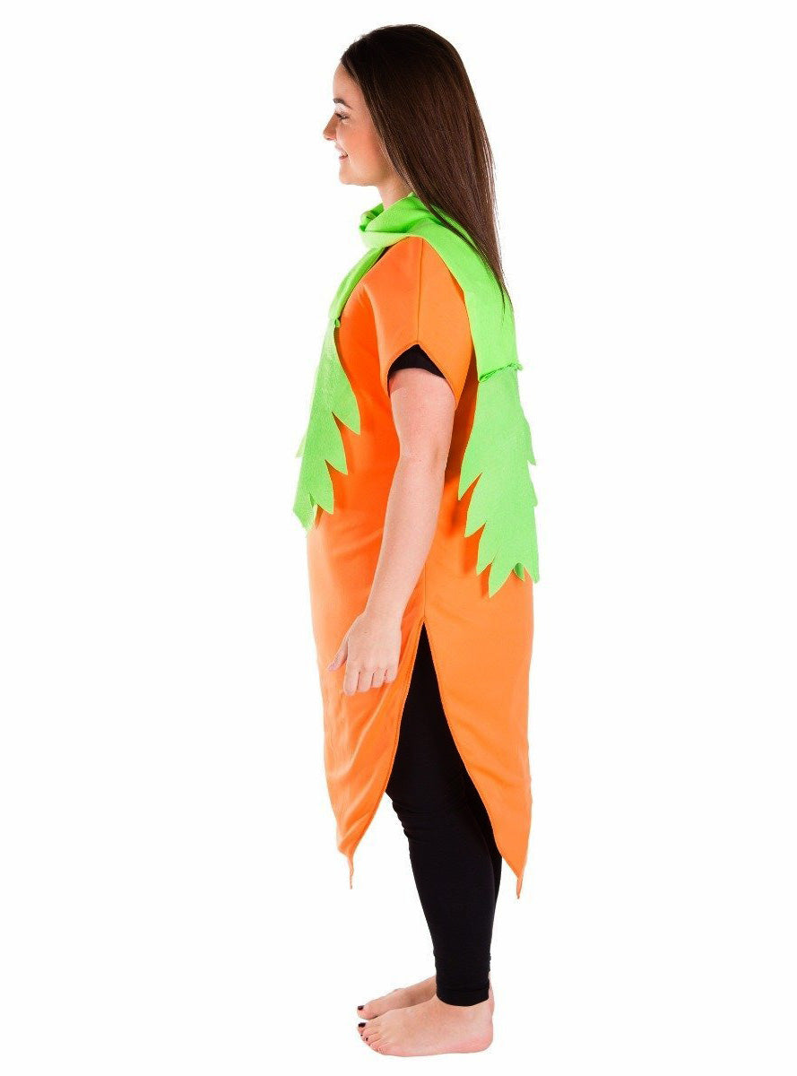 Orange Carrot Novelty Adults Food Costume - Side Image