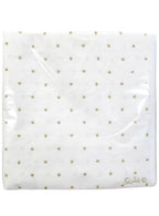 Image of White and Gold Polka Dot 20 Pack Napkins