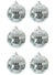 Image of Mini Hanging Silver 70s Disco Balls 6 Pack Decorations