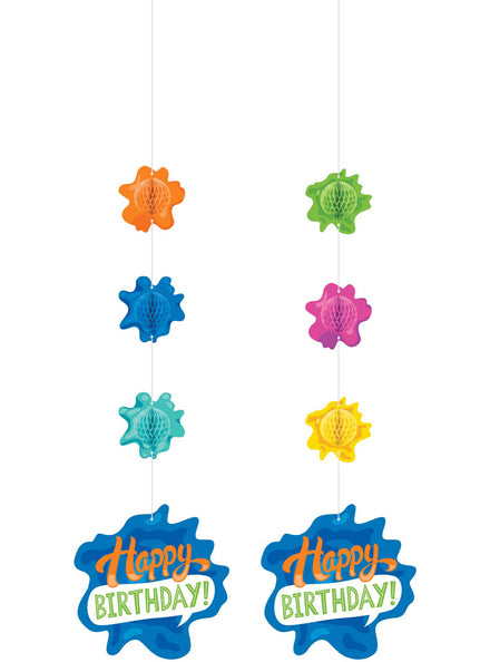Paint Splatter 2 Pack Hanging 81cm Cutout Decorations – Main Image