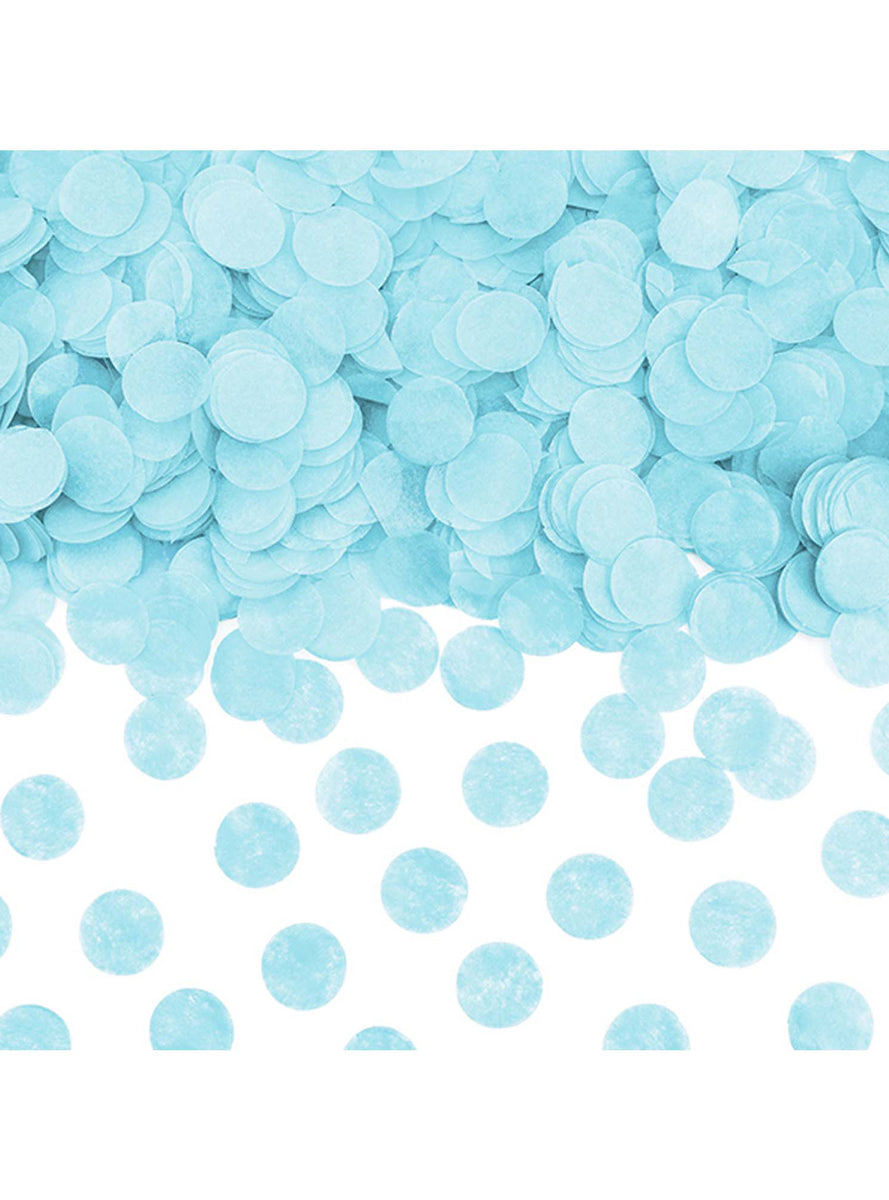 Pale Blue 15g Pack Circular Tissue Paper Confetti - Main Image