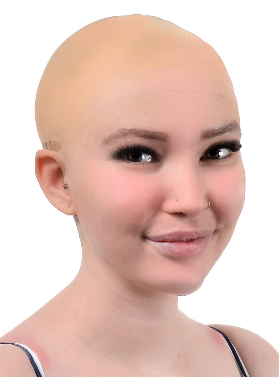 Image of Deluxe Fair Skin Colour Latex Bald Cap