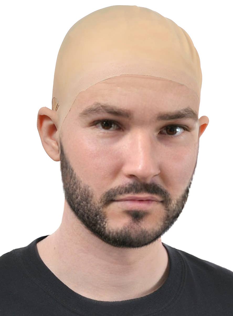 Image of Fair Skin Colour Deluxe Latex Bald Cap