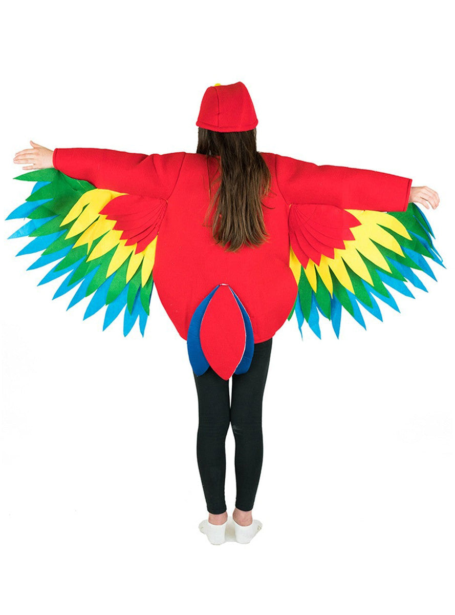 Parrot Novelty Kids Animal Costume - Back Image