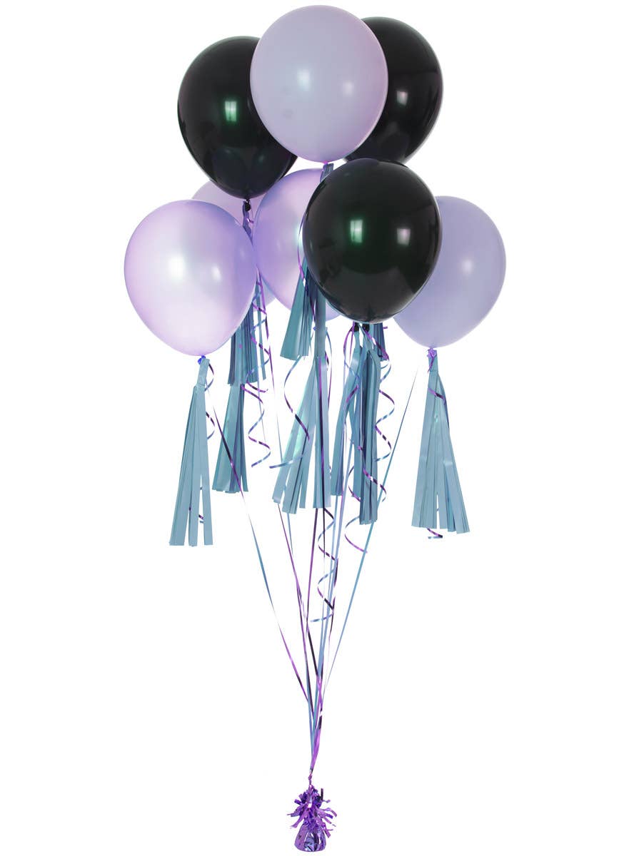 Image of Pastel Matte Blue 9 Pack 35cm Of Decorative Tassels - Alternate Image